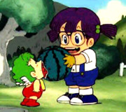 Aral&eacute; et Gatchan dans la s&eacute;rie de 1981